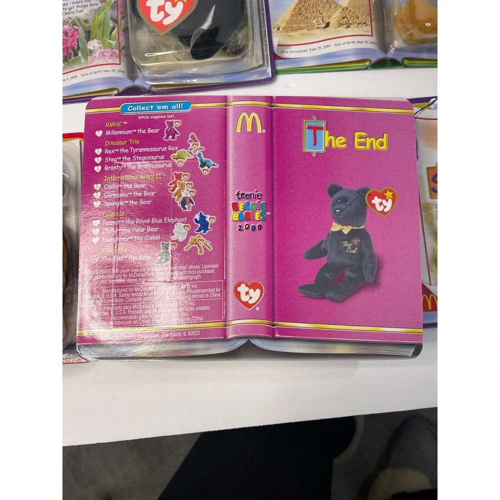 2000 TY Teenie Beanie Babies International McDonalds Toys Complete Set of 11‎